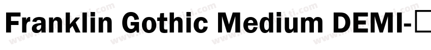 Franklin Gothic Medium DEMI字体转换